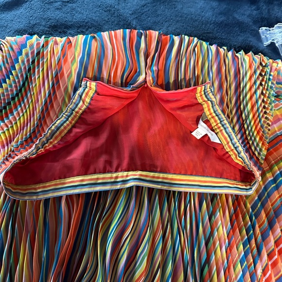 Beautiful flowy rainbow maxi skirt. - Picture 2 of 4